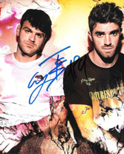 * THE CHAINSMOKERS * signed 8x10 photo * ALEX PALL & ANDREW TAGGERT * 5 * THE CHAINSMOKERS * signed 8x10 photo * ALEX PALL & ANDREW TAGGERT * 5