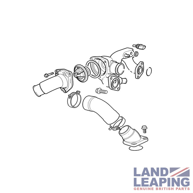 Genuine Jaguar Engine Coolant Thermostat Kit AJ811793 | eBay