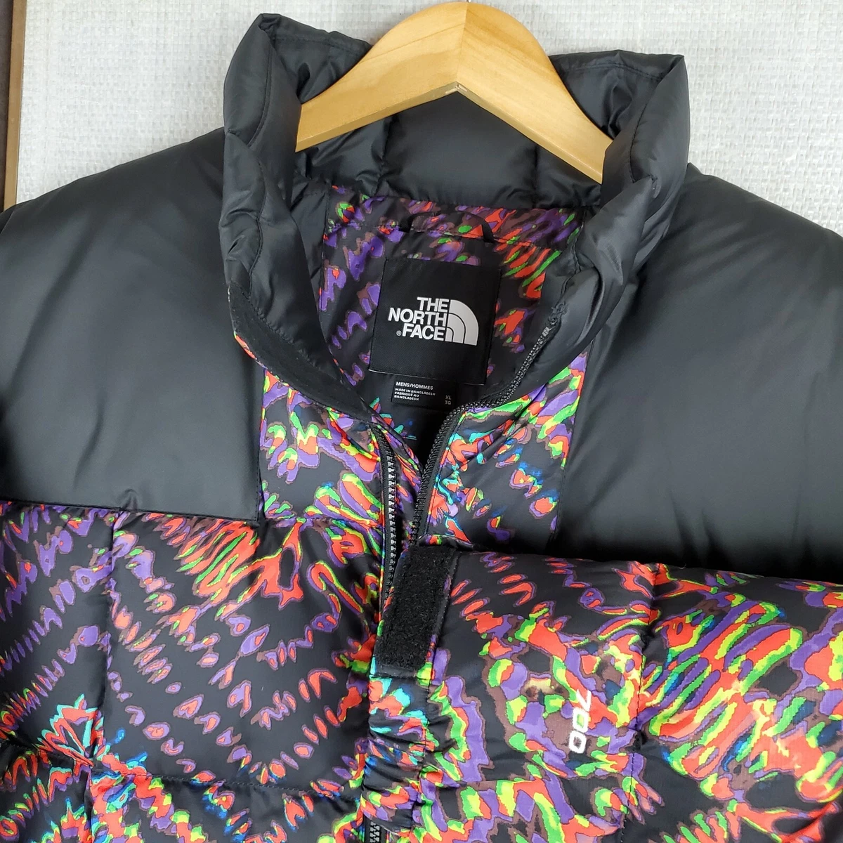 tie dye north face jacket