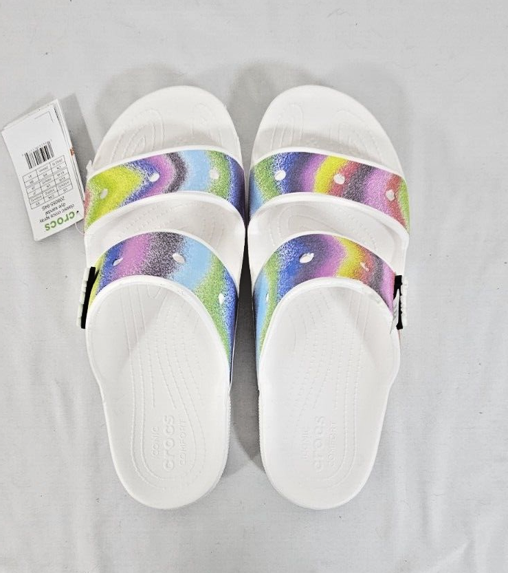 Crocs Unisex Spray Dye Sandals Men Size 10 Women’s Size 12 Crocs Unisex Spray Dye Sandals Women main image 2