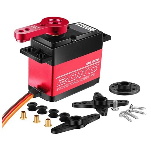 Digital Servo 20KG Waterproof Metal Gear 25T Steel Arm For RC Car Robot DIY Toys - Picture 8 of 17