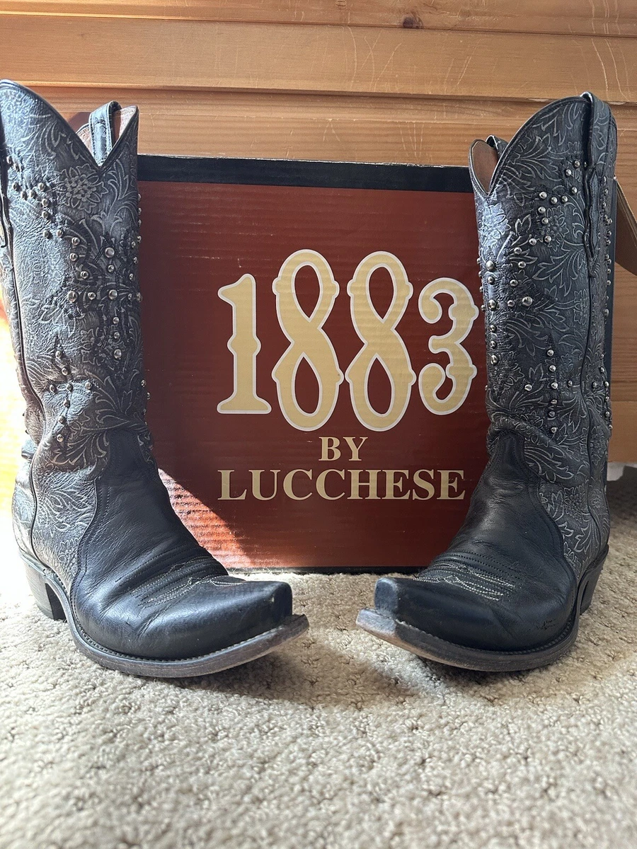 Black lucchese top women's boots