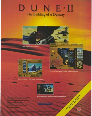 Dune II Print Ad/Poster Art PC Big Box