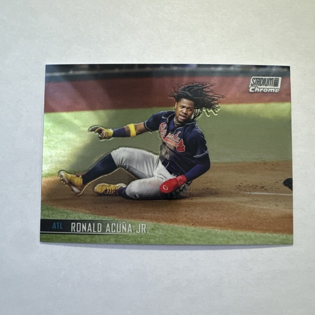 2021 Topps Stadium Club Chrome - #57 Ronald Acuña Jr