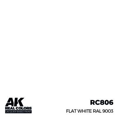 AK Interactive Real Colors Flat White RAL 9003 17 ml.