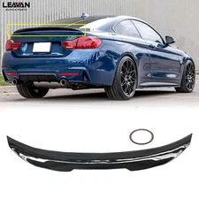 PSM Style For 2014-20 BMW F32 4-Series Coupe Trunk Spoiler Lip Wing Gloss Black