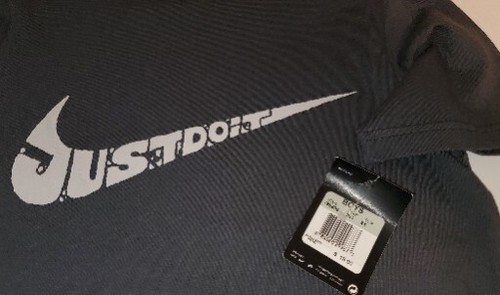 Nike Youth BigBoys "Just Do It" sz XS Kids T-Shirt Gray NEW! - Picture 3 of 7