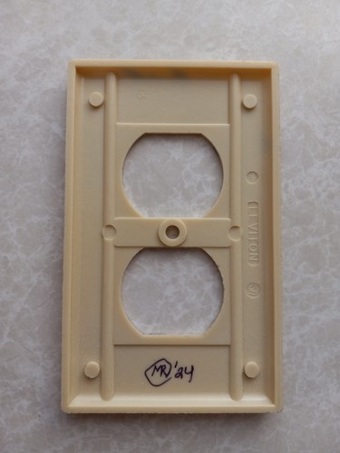 Hammerhead SHARKS Light Switch Plate Artist Signed Handmade Upcycled Artwork - Picture 6 of 6