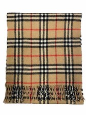 BURBERRY SCARF WOMEN WOMAN SCARF CASHMERE AND WOOL VINTAGE JHF3853