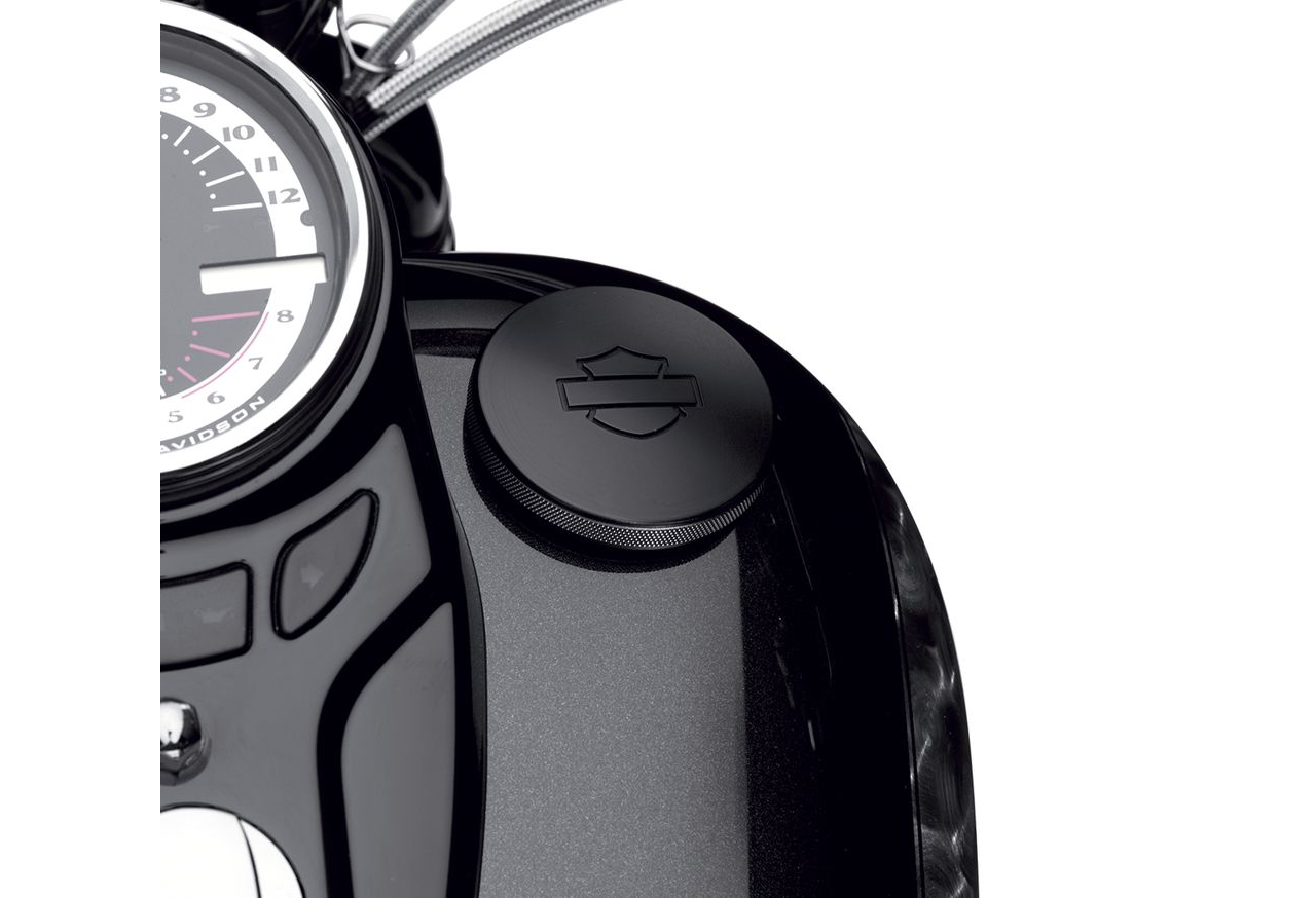 61100126 Harley Davidson Diamond Fuel Cap Black Sportster Dyna Softail