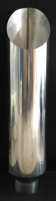 #ad #ad 4quot; IN 10quot; OUT 36quot; L STAINLESS DIESEL EXHAUST MITER CUT STACK CHEVY DURAMAX $269.95