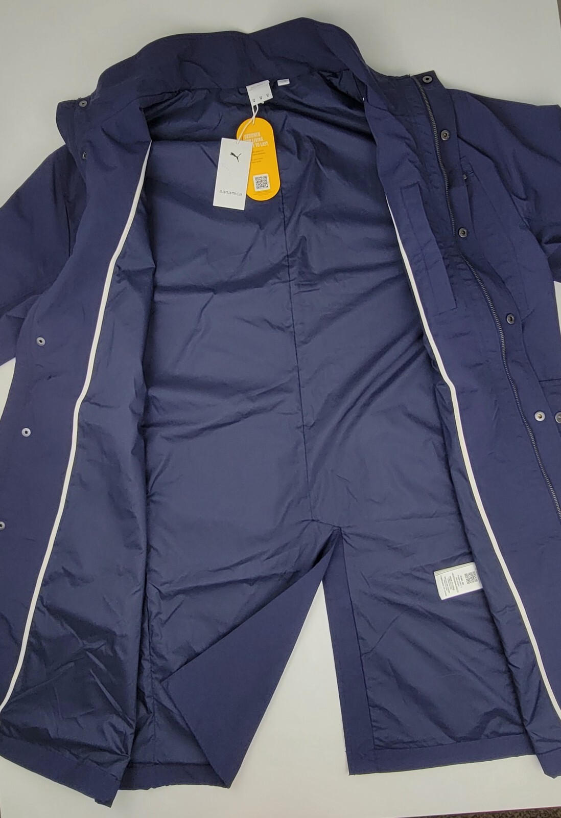 Puma Woven Full Zip Coat X Nanamica Mens Sz S Blue Casual Athletic 539851 06 New image 5
