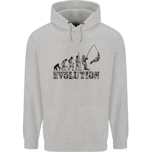 Evolution of a Fisherman Funny fisherman Childrens Kids Hoodie - Picture 43 of 80