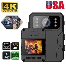 4K 2K Portable Camcorder Mini Police Body Camera HD Video DVR IR Night Cam USA