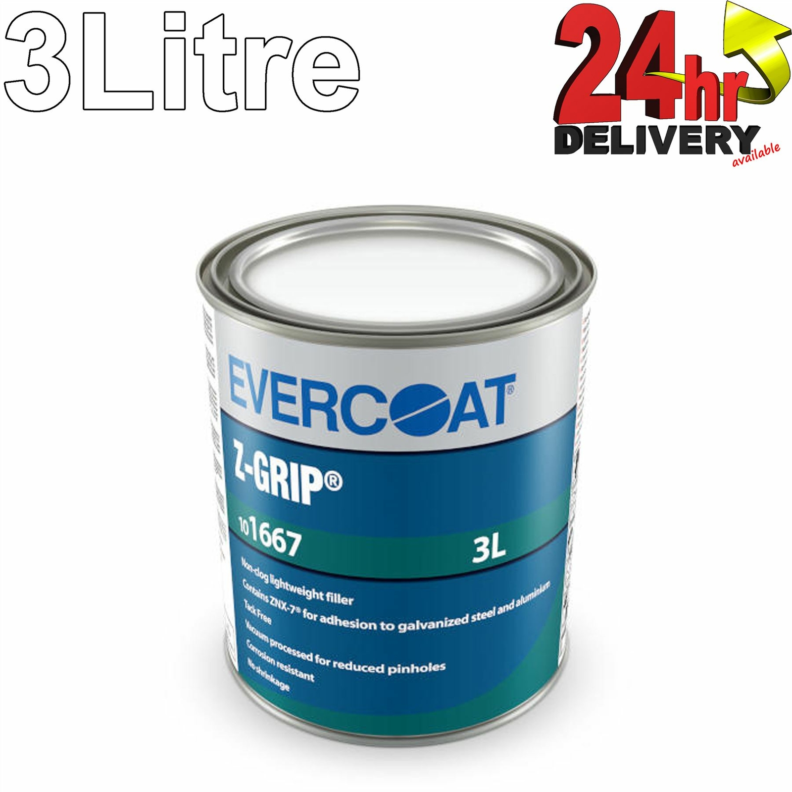 Evercoat 101667 Z-Grip Super Lightweight Filler 3L - Non-Clog formulas