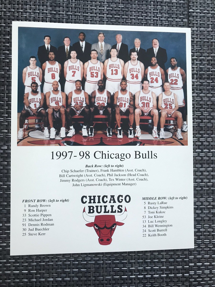 Team Bulls The Last Dance Michael Jordan 1997-98 Chicago Bulls