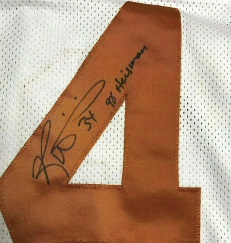 RICKY WILLIAMS AUTOGRAPHED TEXAS LONGHORNS W JERSEY JSA HEISMAN - Picture 2 of 3