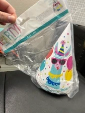 UNIQUE 73231 LLAMA BIRTHDAY PARTY HATS 8PC Party Favors New!!!