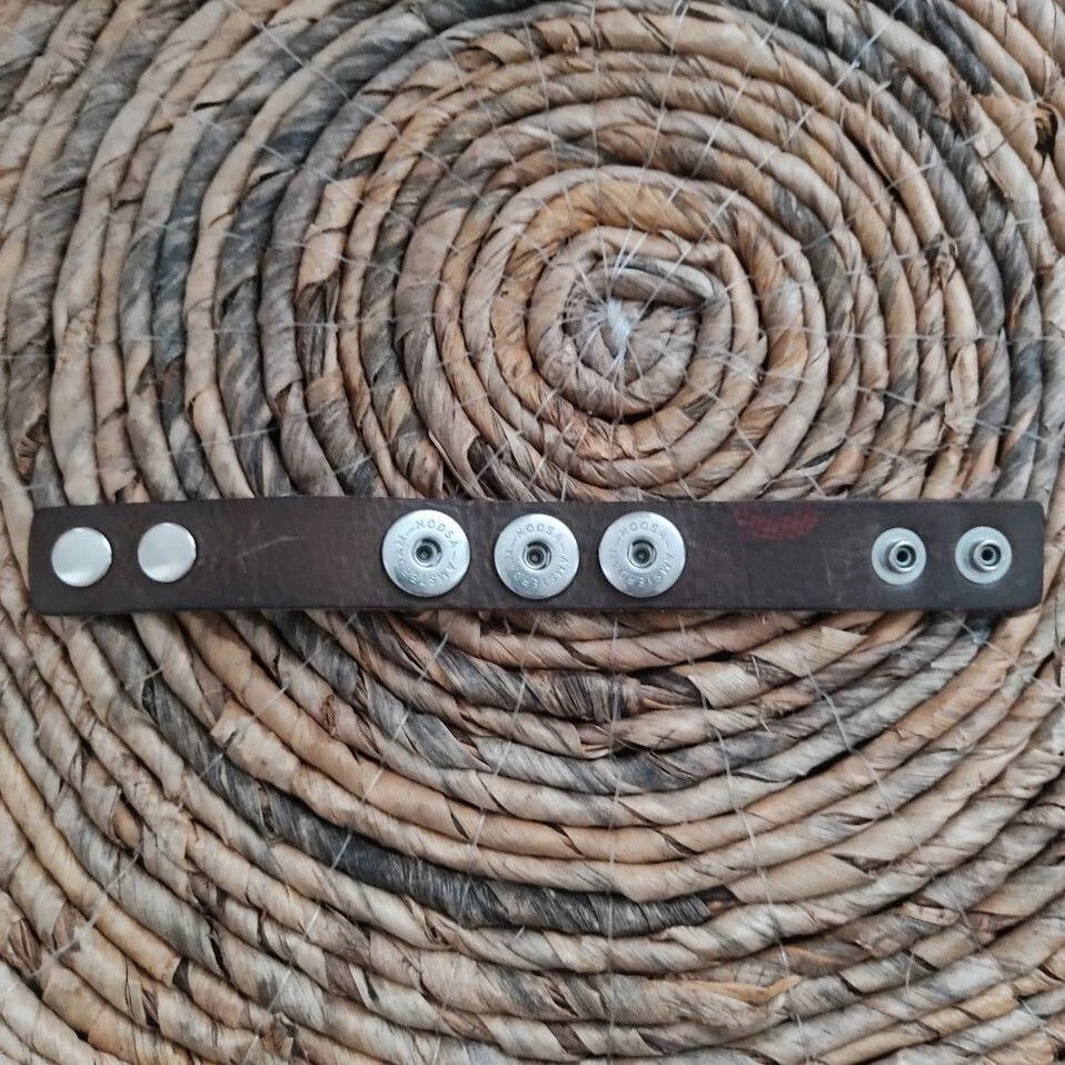 Noosa Amsterdam Armband ohne Chunks braun S Lederarmband Biker Leder Lederband - Bild 2 von 4