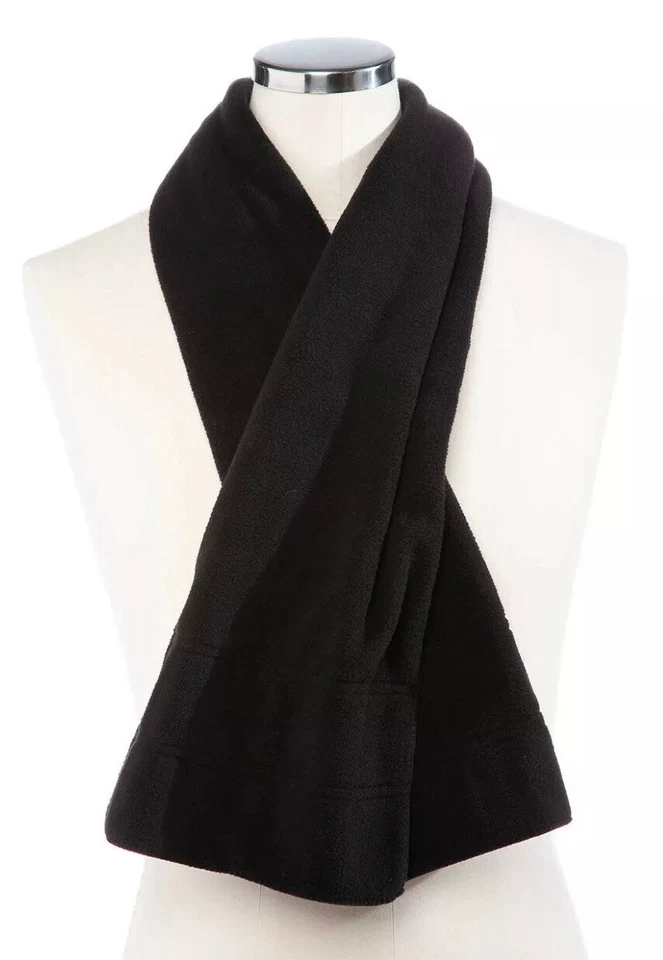 Cachecol masculino de lã preto com alforje novo com etiquetas ~ tamanho único ~ MSRP $36.00 - Imagem 4 de 4