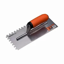 HARDEN Tile Trowel 8mm Teeth Soft Grip Handle Size 280mm by 120mm HAR 620258