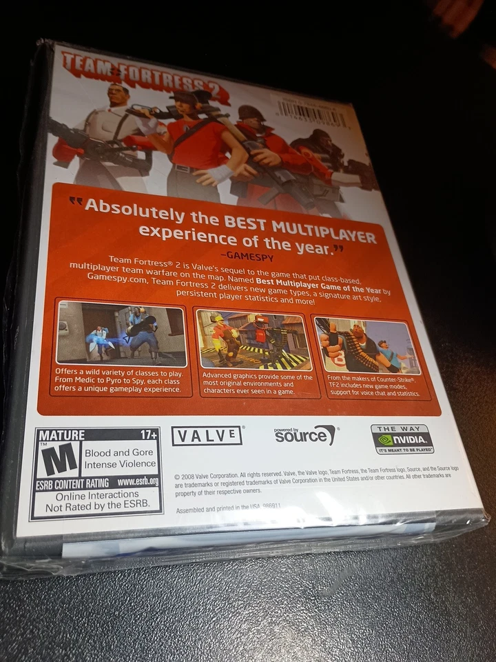 Team Fortress 2 Windows PC Game Rare Brand NEW Factory SEALED NTSC Version - Image 3 of 4