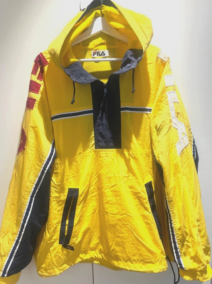 FILA 🚭 JACKE • HOODIE • GELB • KAPUZE•  L  46 48 50 • LIMITED EDITION • TOP - Bild 4 von 4