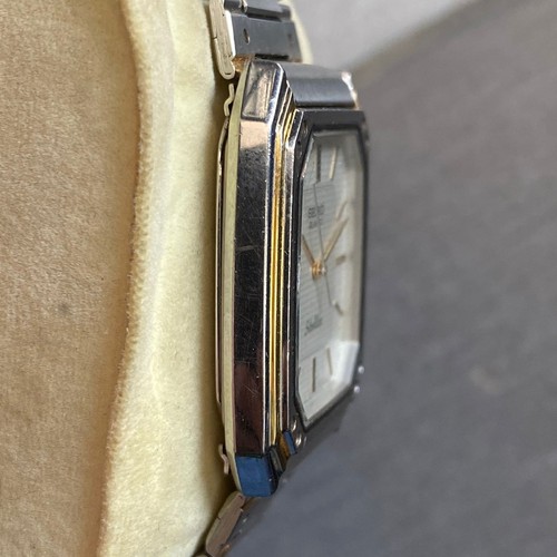 Rare Seiko Silverwave Quartz 6030-5530 White Dial Tank Vintage Dress Watch Men - Picture 7 of 8