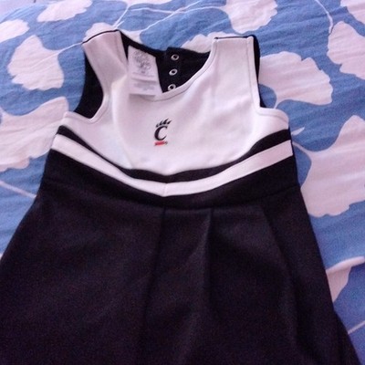 Rivalry Threads One-Piece, Black/White, 18M, Sleeveless Snap, Cheer Logo