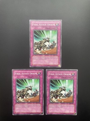 Yugioh Final Attack Orders DCR-045 1st Edition Common MP/HP X3