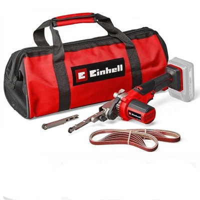 Einhell Akku-Bandfeile TE-BF 18 Li-Solo 18V 2x Schleifarme 9 mm und 13 mm