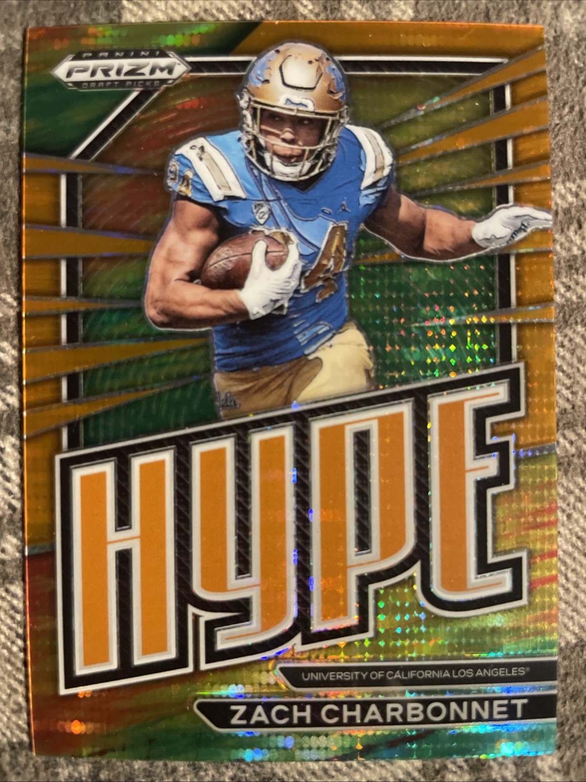 Zach Charbonnet Panini Prizm Draft Picks Hype #HP20 Gold