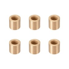 Self-Lubricating Bearing Sleeve 6mm x 10mm x 10mm Sintered Bronze Bushings 6pcs
