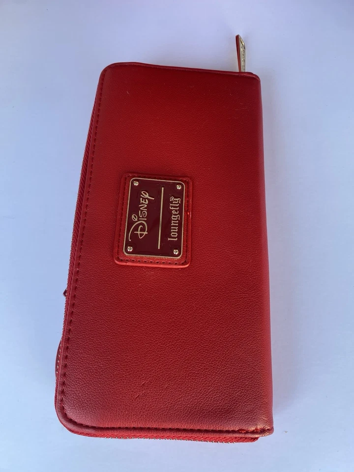 Loungefly Disney Minnie Mouse Mochila y Billetera Rojo Arco Orejas Lunares Conjunto Foto 4 de 4