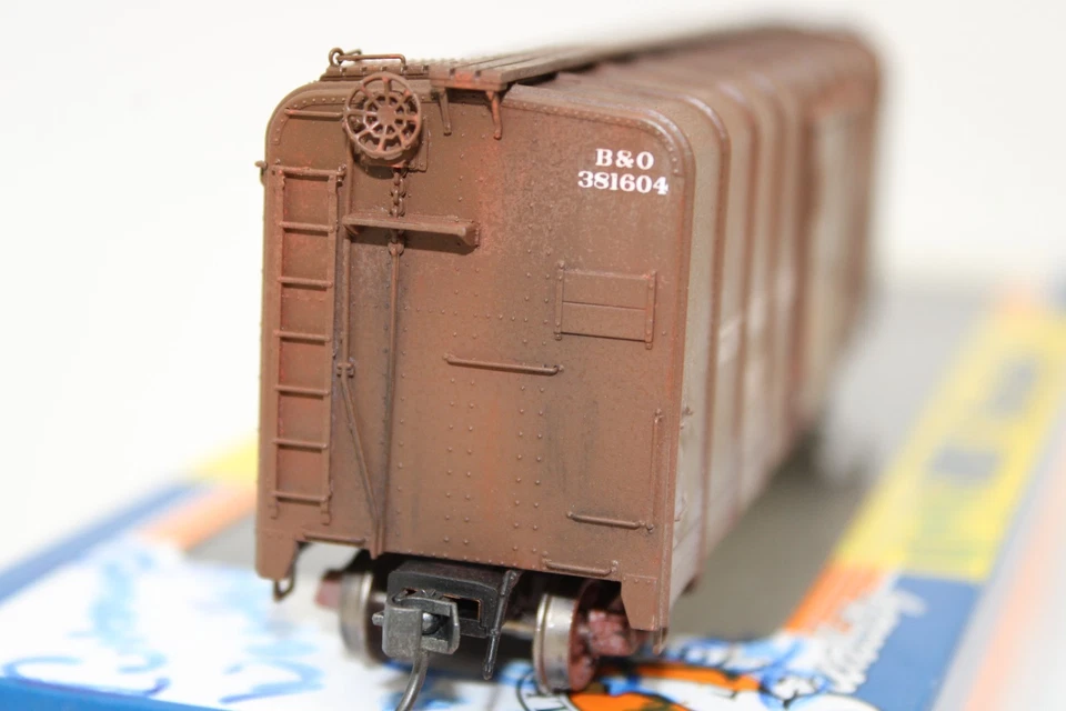 Fox Valley Models HO B&O Baltimore Ohio Capitol Early Wagontop Box Car Weathered - Image 3 of 4