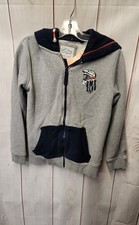 Fat Face Boy's Size 9/10 Gray Full Zip Hooded Sweatshirt