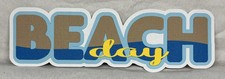 Beach Day Title Die Cut Embellishment Scrapbook