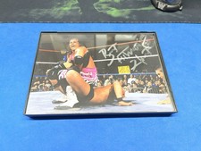 Signed 5x7 Photo Of Brett Heart & Steve Austin @ WM13 Picked Best HOF  Moment