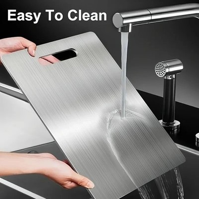 Titanium Cutting Board 100% Pure Non-Stick Double-Sided 11x15.5'' in for Kitchen