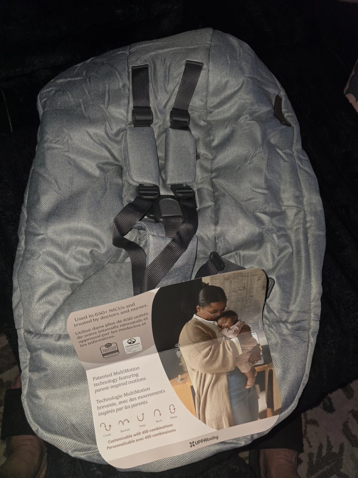 UPPAbaby Mamaroo Multi-Motion Baby Swing Smart New Cover
Opens in a new window or tab