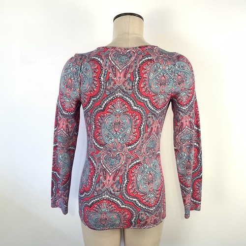 Camiseta para mujer The Talbots multicolor rosa cachemira brillante manga larga talla P - Imagen 5 de 6