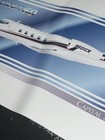 Lot of design small posters for a vintage Learjets aviation various models — photo 5