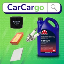 KIT TAGLIANDO PER KIA RIO 1.4 2010-2011 OLIO ARIA CABINA SCINTILLE OLIO 5W-30 5L
