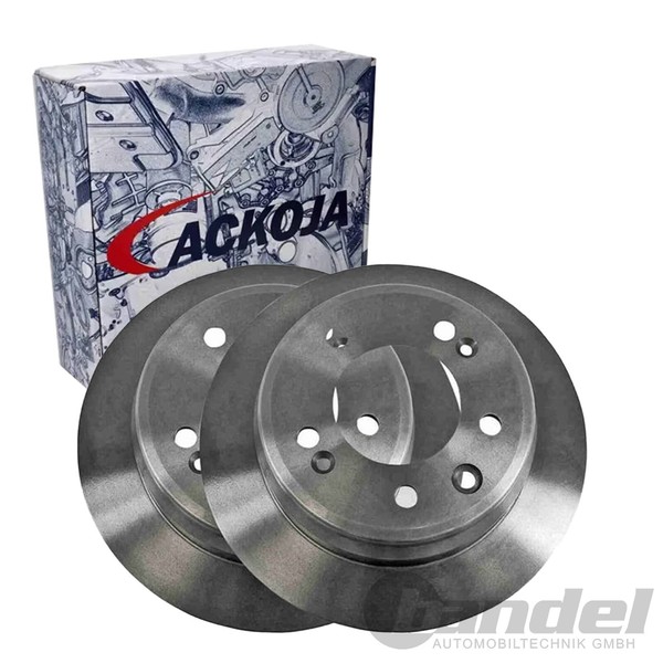 2X Ackoja Bremsscheiben 262Mm Voll Hinten Passend FüR Hyundai I30 IX35 KIA-image