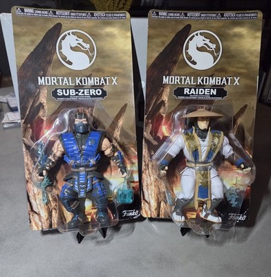 Sub-Zero & Raiden Funko Figures Lot   Mortal Kombat X   New/Sealed Collectibles