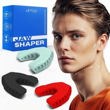 Double Chin Reducer Jaw Exerciser, Blue  Jawline Sculptor and Face Slimmer fo...