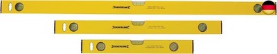 Silverline 119688 Bau-Wasserwaagen, 3-tlg. Satz 400, 600 u. 1000 mm