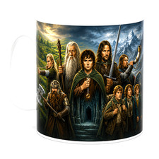 Lord Of The Rings Mug Fantasy Movie Gift LOTR Geek Coffee Cup Middle Earth