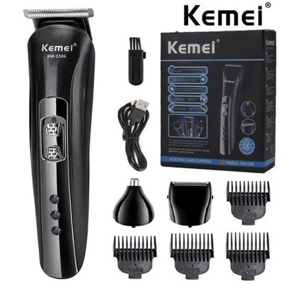 Kemei Elektrischer Rasierer USB-Ladegerät Haarschneider Nasenrasiermaschine