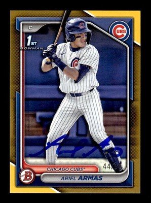 2024 Bowman Draft #BD-109 Ariel Armas Gold #/50